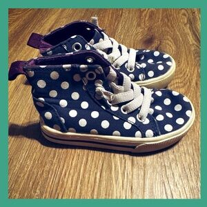 Carter's Blue and White Dot Sneakers